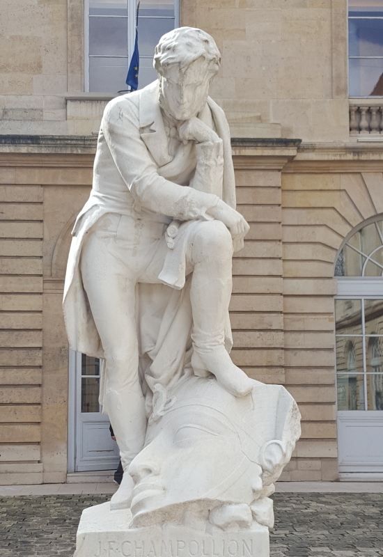 Bartholdi, Champollion et le sphinx